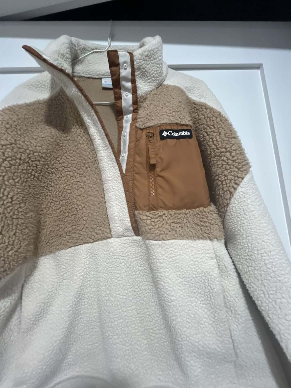 Columbia Women's Lodge Sherpa Pullover Jacket Half Snap - Picture 2 of 10